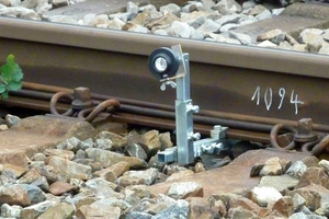  5	Measuring point installed on the track 