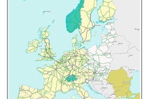  1 Set-up of the trans-European railway network (TEN-T, as of 2020) 