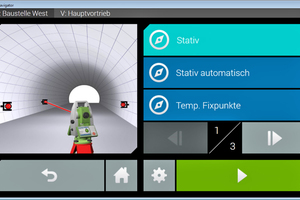  Selection of the “Tripod automatic” positioning method 