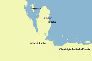  Topographische Lage Qatars  